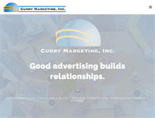 Tablet Screenshot of currymarketing.com